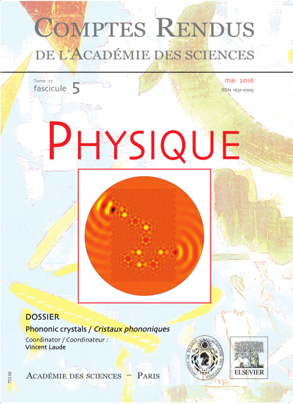 Special issue on phononic crystals