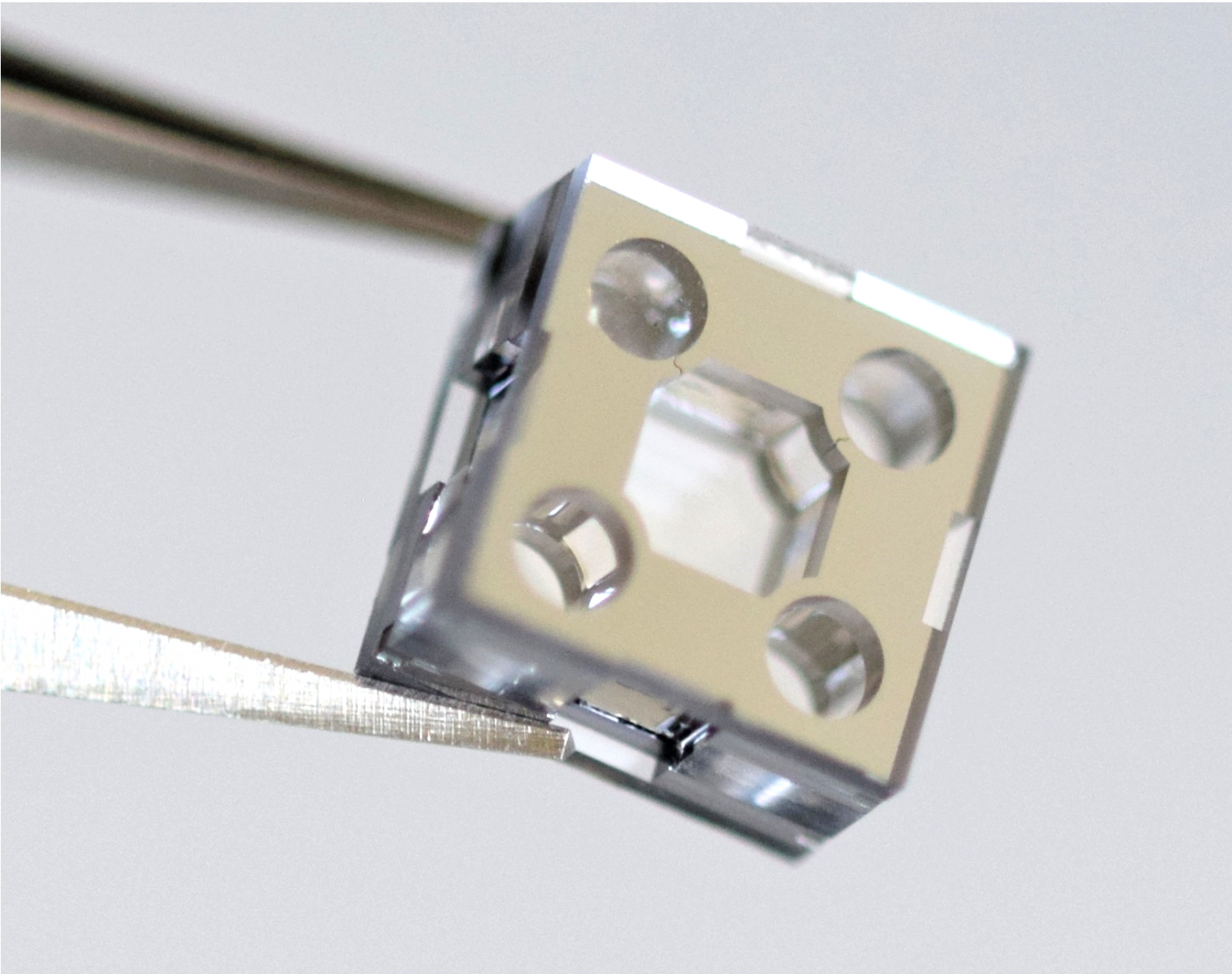 Cells with lateral windows for multi-optical channels
