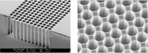Cristal phononique pour les ondes de surface
